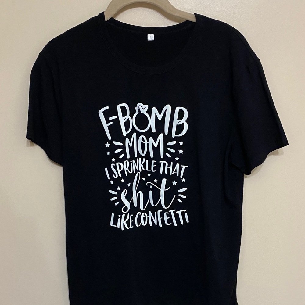 Amazon Black Short Sleeve Tee with White Print